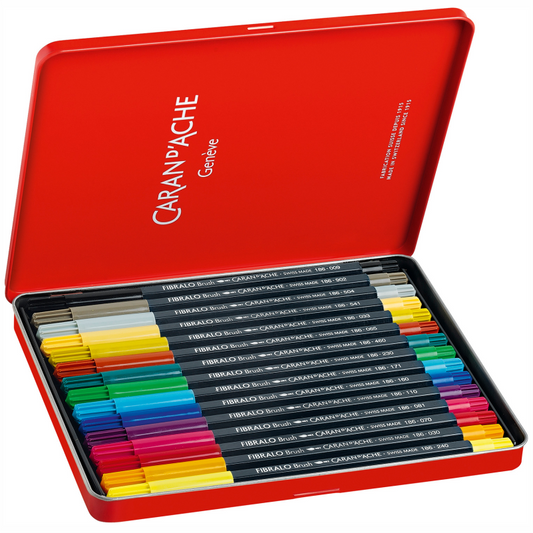 Fasermalstift FIBRALO BRUSH, 15 Farben