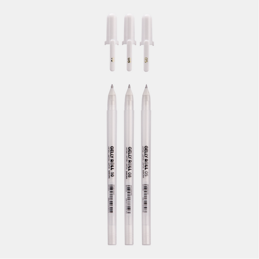 Gelly Roll weiss, 3er Set