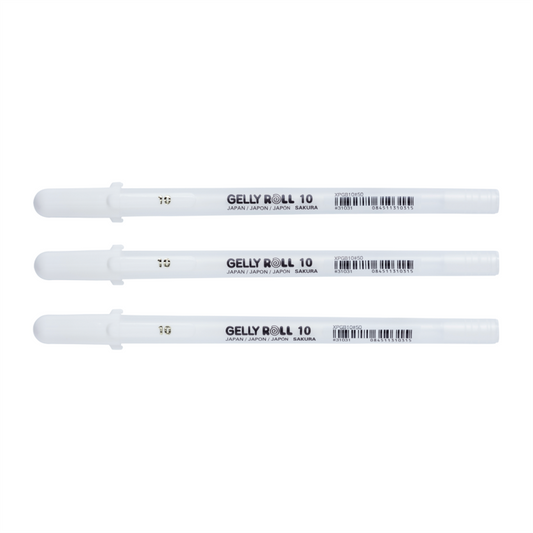 Gelly Roll weiss, 3er Set, Bold (10)