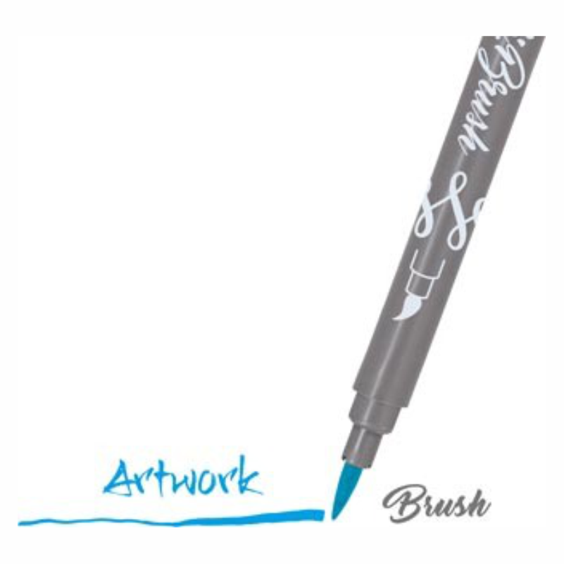 ONLINE Calli Brush Duo - Trend Farben, 24 Stück sortiert 2mm, Bambus-Etui