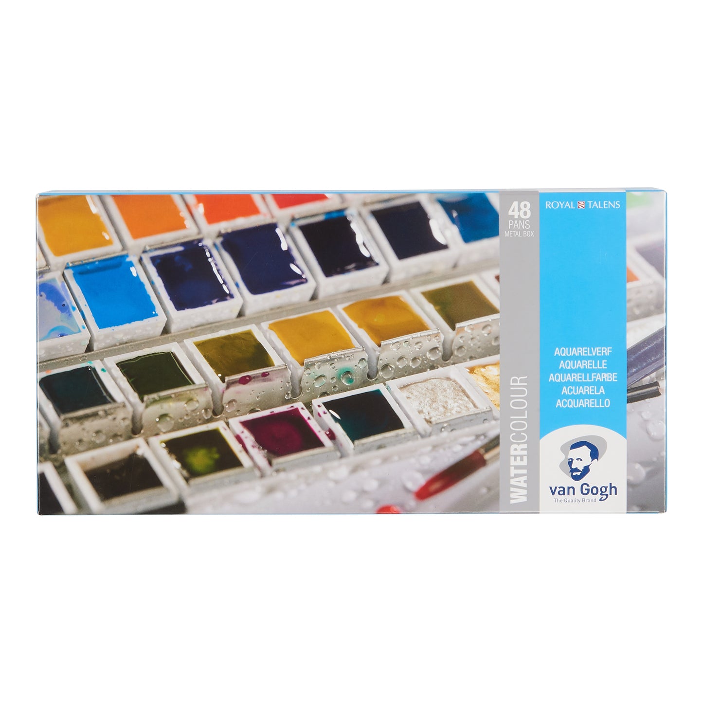 VAN GOGH Aquarell Metall Box mit 48 halben Näpfen