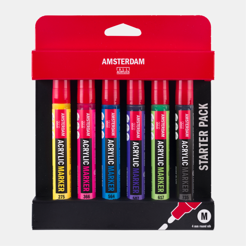 Acrylmarker Einsteigerset | 6 Farben
