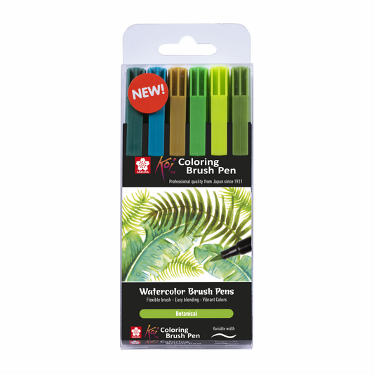 von Sakura Koi Brushpens 6er Set Botanical