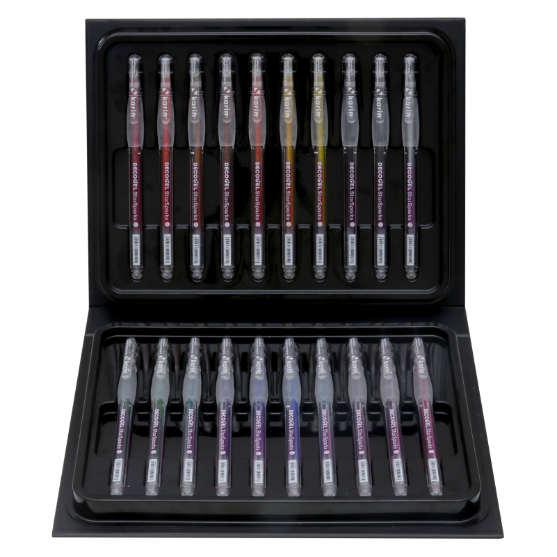 KARIN DECOGEL Gelpen 1.0 Star Sparks 20 Farben