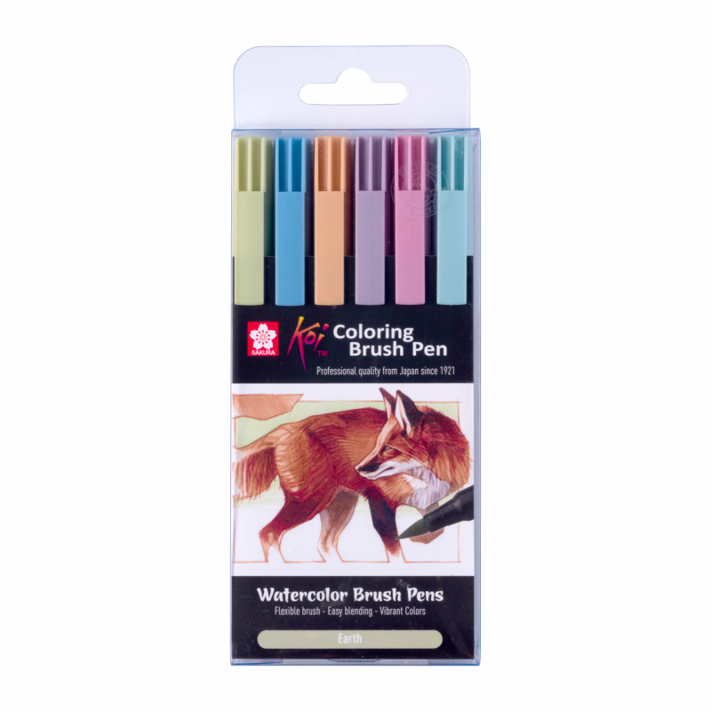 Sakura Koi Brushpens 6er Set Earth