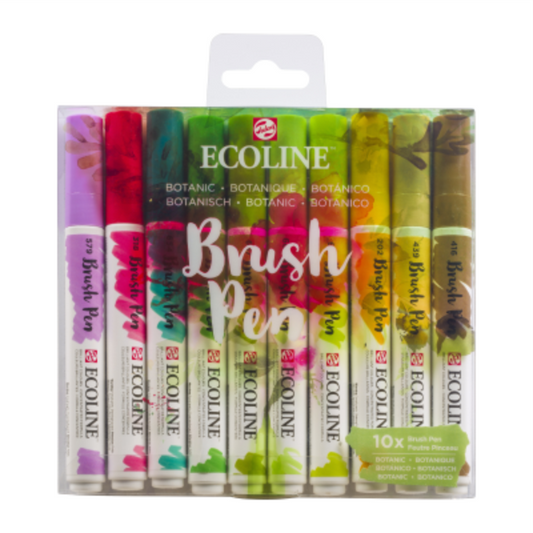 Ecoline Set mit 10 Brush Pens - Botanic