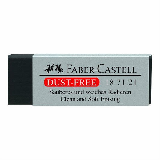 Faber Castell Dust-Free Kunststoffradierer 65x10x25mm, schwarz