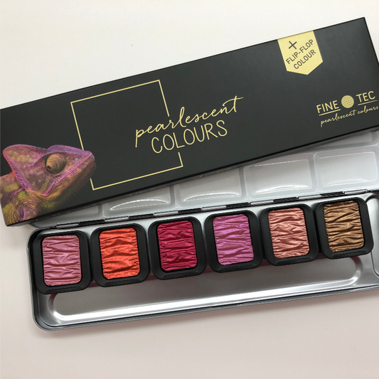 FINETEC PREMIUM 6 wasserlösliche Farben - F0603 - Warm