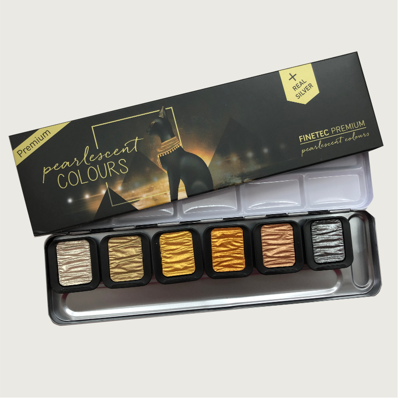 FINETEC PREMIUM 6 Perlglanzfarben - F7001 - Antique Tones