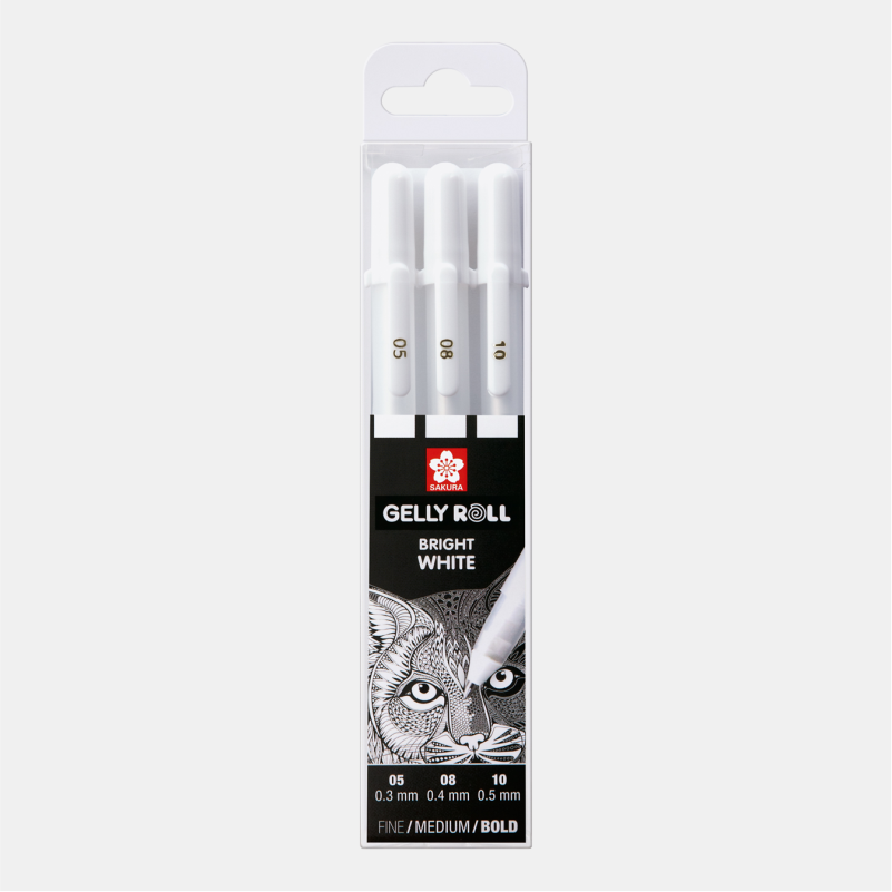 Gelly Roll weiss, 3er Set