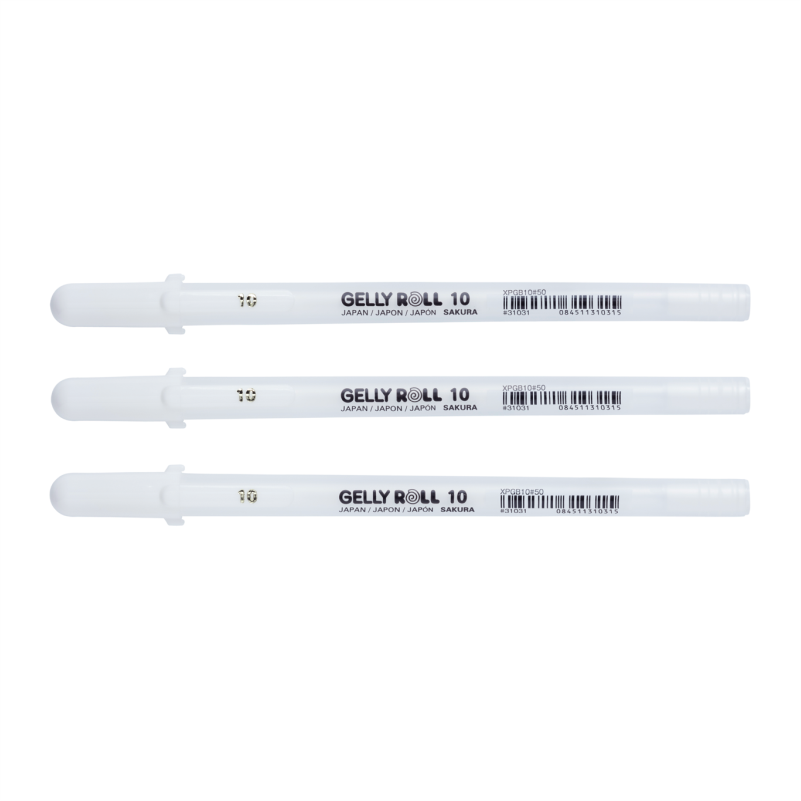 Gelly Roll weiss, 3er Set, Bold (10)
