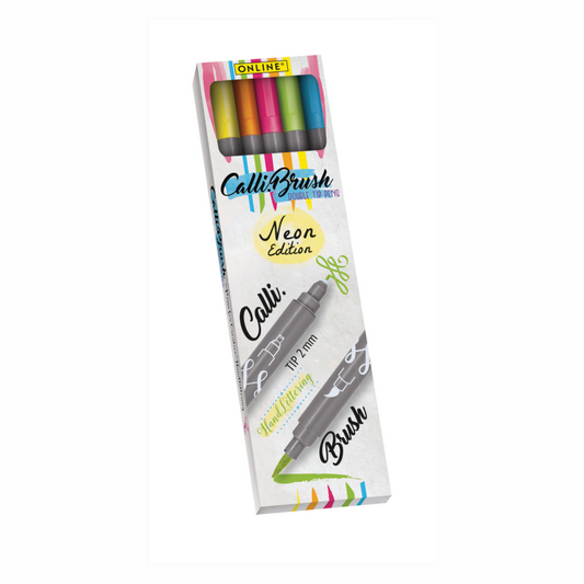 ONLINE Calli Brush 5er Set - Neon 2mm