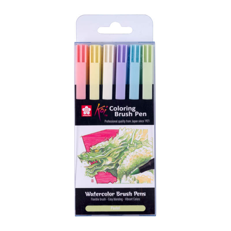 Sakura Koi Brushpens 6er Set Pastel