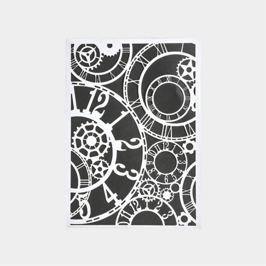 Schablone Uhrwerk, A5