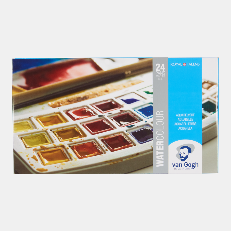 VAN GOGH Aquarell Pocket Box mit 24 halben Näpfen