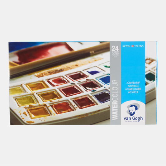 VAN GOGH Aquarell Pocket Box mit 24 halben Näpfen