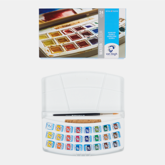 VAN GOGH Aquarell Pocket Box mit 24 halben Näpfen