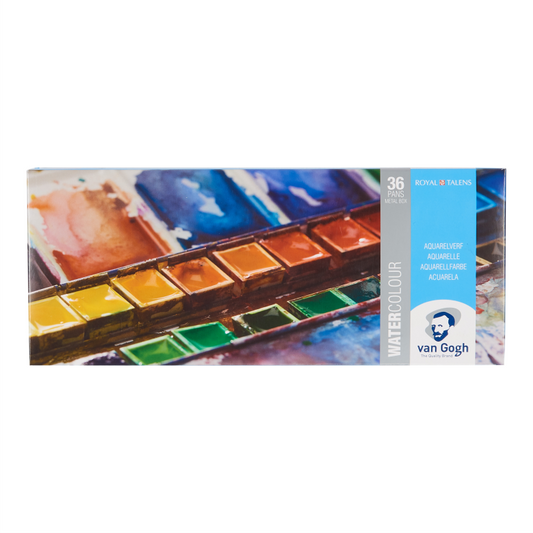VAN GOGH Aquarell Metall Box mit 36 halben Näpfen